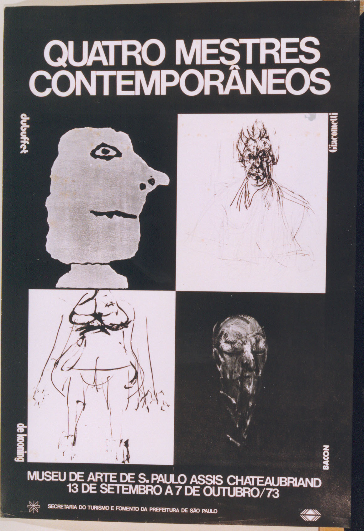 Quatro Mestres Contemporâneos: Giacometti, Dubuffet, De Kooning e Bacon